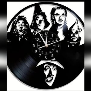 1 piece vinyl album record clock